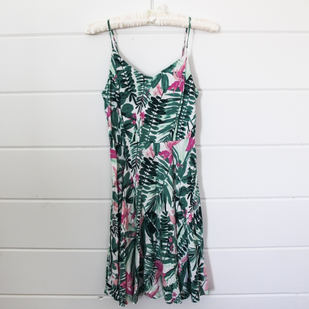 Fun Tropical Spaghetti Strap Dress